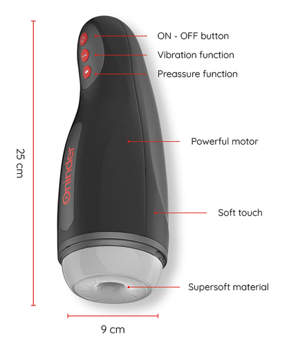 ONINDER - SEOUL RECHARGEABLE MALE MASTURBATOR 10 SPEED - FREE APP