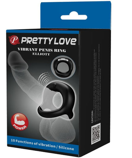 PRETTY LOVE - ELLIOTT BLACK VIBRATOR RING