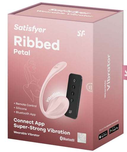 Satisfyer – Geribbelde Bloemblaadjes G-spot Stimulator met Afstandsbediening Roos Gratis App