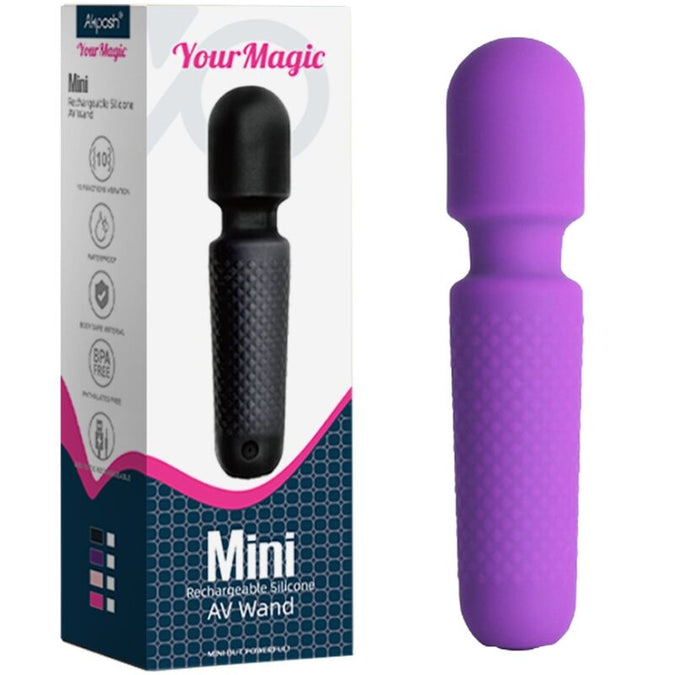 Armony – Your Magic Massager & Vibrator Rechargeable 10 Vibrations Wand Dots Purple