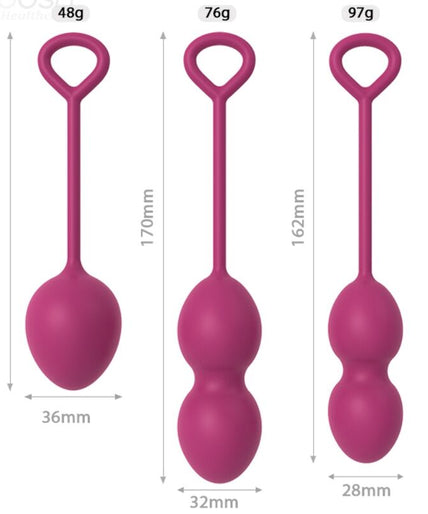 ARMONY - ANABIOSIS VAGINAL DUMBBELL 3 LEVELS BURGUNDY