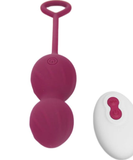 ARMONY - BLOSSOMS VAGINAL DUMBBELL VIBRATION REMOTE CONTROL 10 VIBRATIONS DARK RED