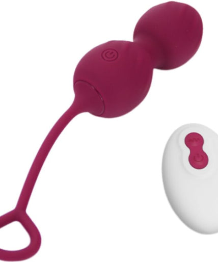ARMONY - BLOSSOMS VAGINAL DUMBBELL VIBRATION REMOTE CONTROL 10 VIBRATIONS DARK RED