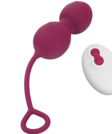 ARMONY - BLOSSOMS VAGINAL DUMBBELL VIBRATION REMOTE CONTROL 10 VIBRATIONS DARK RED