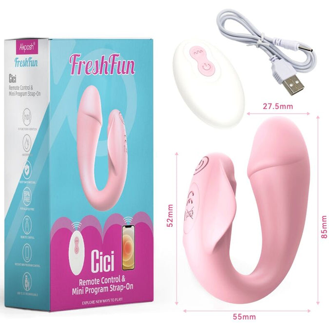 Armony – Freshfun Cici Stap – On Vibrator Remote Control And App 10 Vibrations Pink