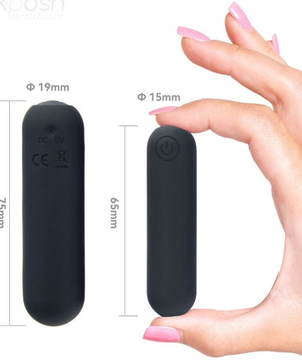 ARMONY -SPLASH HEHE VIBRATOR BULLET SILICONE 10 VIBRATIONS 65 X 15 CM BLACK