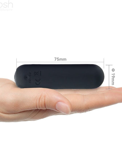 ARMONY - SPLASH HAHA VIBRATOR BULLET SILICONE 10 VIBRATIONS 75 X 19 CM BLACK