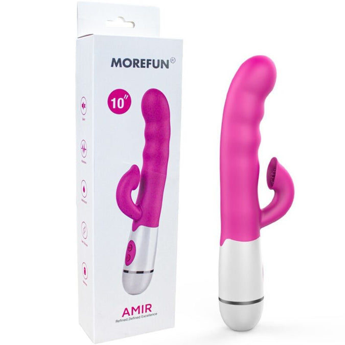 ARMONY - AMIR VIBRATOR MULTIFUNCTIONEEL MET STIMULERENDE TONGO 16 SNELHEDEN ROZE