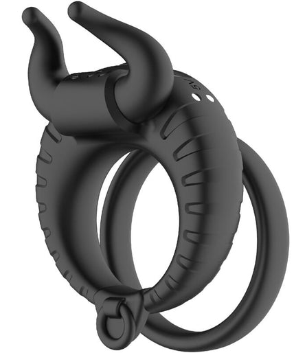 ARMONY - BULL'S PASION RING VIBRATOR 10 SPEEDS BLACK