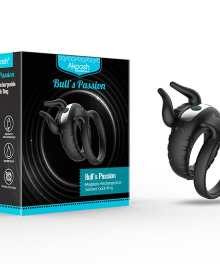 ARMONY - BULL'S PASION RING VIBRATOR 10 SPEEDS BLACK