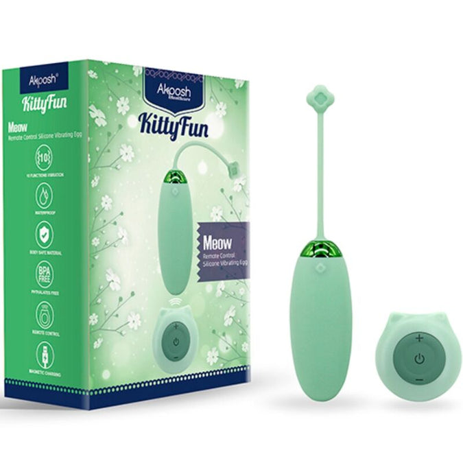 Armony – Kitty Fun Eivibrator Afstandsbediening 10 Vibraties Groen