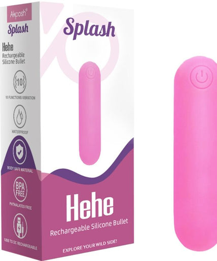 ARMONY - SPLASH HEHE VIBRATOR BULLET SILICONE 10 VIBRATIONS 65 X 15 CM PINK