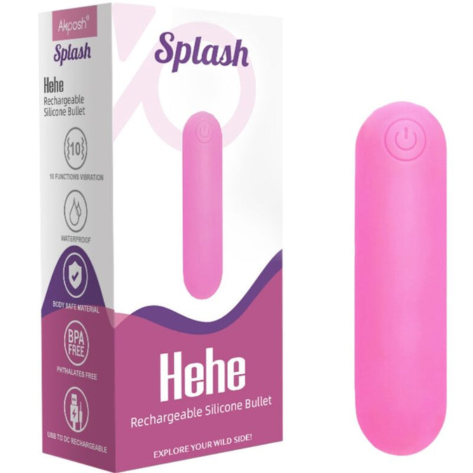 Armony – Splash Hehe Vibrator Bullet Siliconen 10 Trillingen 65 x 15 cm Roze