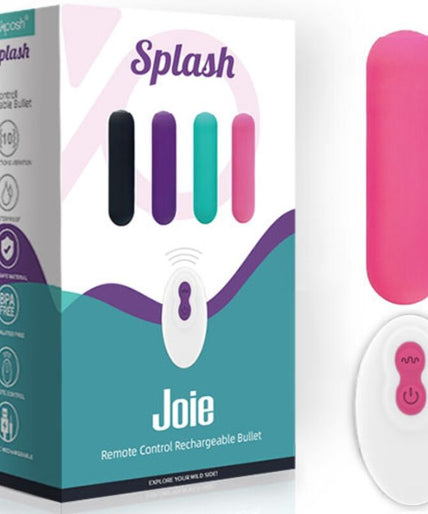 ARMONY - SPLASH JOIE VIBRATOR BULLET SILICONE REMOTE CONTROL 10 VIBRATIONS 75 X 19 CM PINK