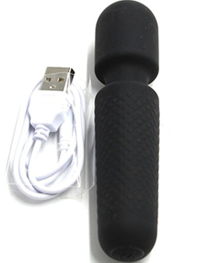 ARMONY - YOUR MAGIC MASSAGER & VIBRATOR RECHARGEABLE 10 VIBRATIONS WAND DOTS BLACK