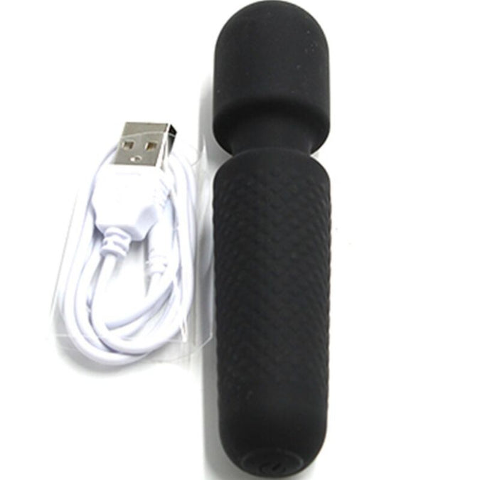 ARMONY - UW MAGISCHE MASSAGER & VIBRATOR OPLAADBAAR 10 TRILLINGEN STAAF STIPPEN ZWART