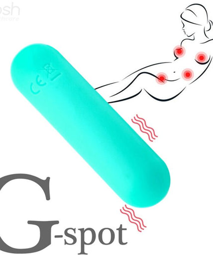 ARMONY - SPLASH HAHA VIBRATOR BULLET SILICONE 10 VIBRATIONS 75 X 19 CM GREEN