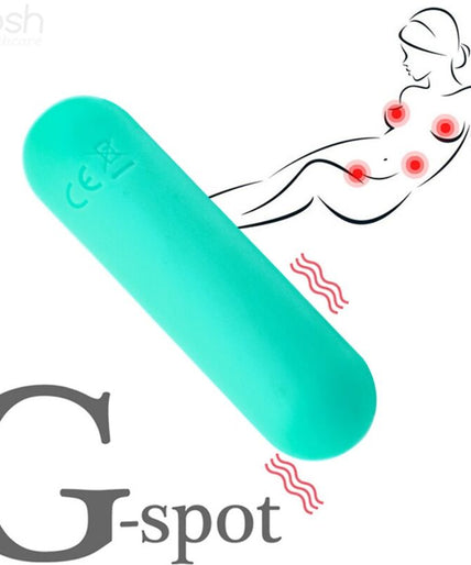 ARMONY - SPLASH JOLINE VIBRATOR BULLET SILICONE REMOTE CONTROL 10 VIBRATIONS 65 X 15 CM GREEN