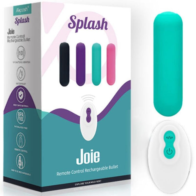 ARMONY - SPLASH JOIE VIBRATOR KOGEL SILICONEN AFSTANDSBEDIENING 10 TRILLINGEN 75 X 19 CM GROEN