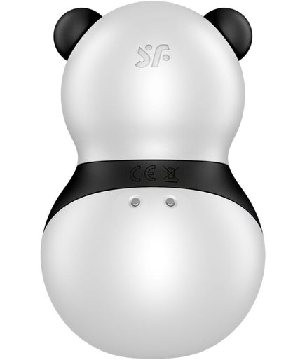 SATISFYER - POCKET PANDA STIMULATOR & VIBRATOR ZWART EN WIT