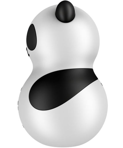 SATISFYER - POCKET PANDA STIMULATOR & VIBRATOR ZWART EN WIT