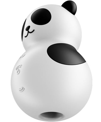 SATISFYER - POCKET PANDA STIMULATOR & VIBRATOR ZWART EN WIT