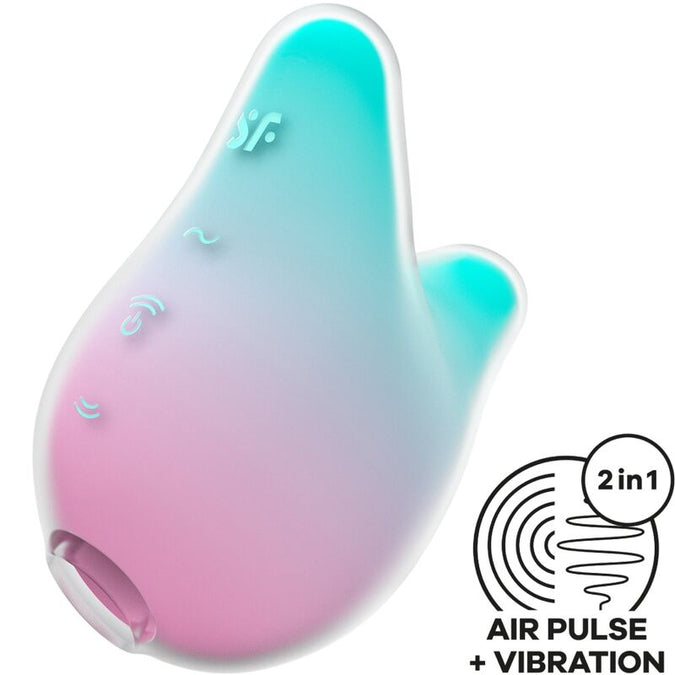 Satisfyer – Mermaid Vibes Stimulator & Vibrator Mint And Pink