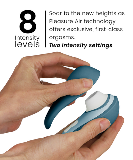WOMANIZER - LIBERTY 2 CLITORISSTIMULATOR & ZUIGFUNTIE BLAUW