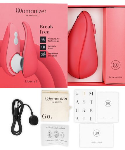 WOMANIZER - LIBERTY 2 CLITORISSTIMULATOR & ZUIGING ROZE