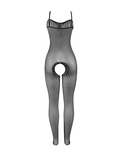 SUBBLIME - 951726 ZWARTE ELASTISCHE NETKLEDING KRUISLOZE BODYSTOCKING EEN MAAT