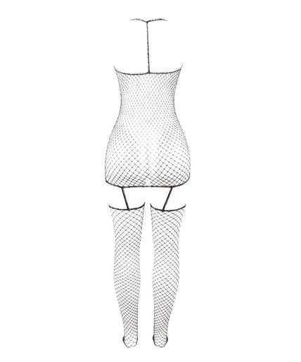 SUBBLIME - 951955 GLANZEND VISNET BODYSTOCKING EEN MAAT