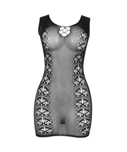 SUBBLIME - 952167 SHORT ELASTIC FISHNET DRESS BLACK ONE SIZE