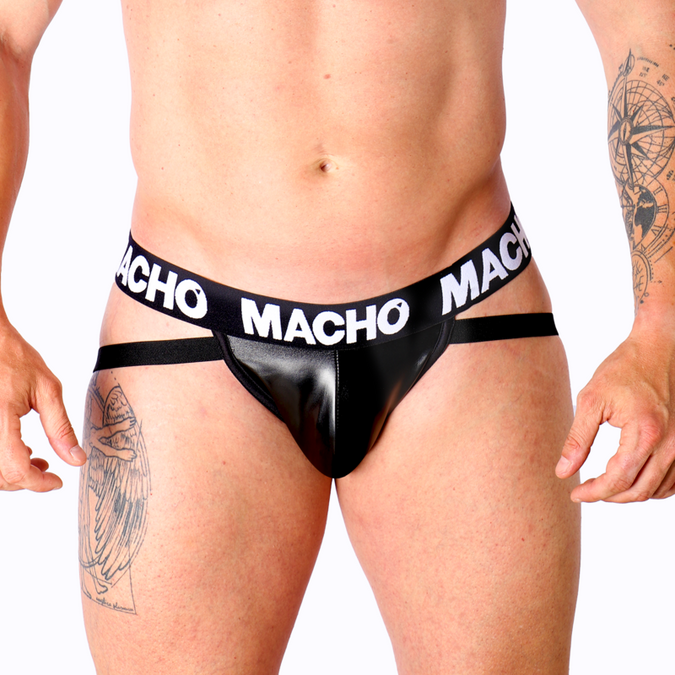 MACHO - MX25NC JOCK ZWART LEER L
