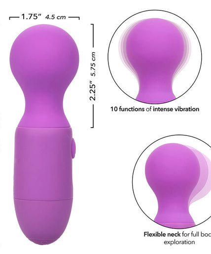 CALEXOTICS - FIRST TIME RECHARGEABLE MASSAGER 10 VIBRATIONS PURPLE