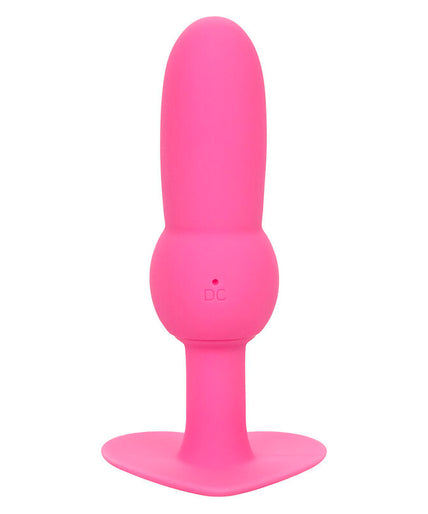 Calexotics – Eerste keer anale plug met kralen en 10 vibratiestanden Roze