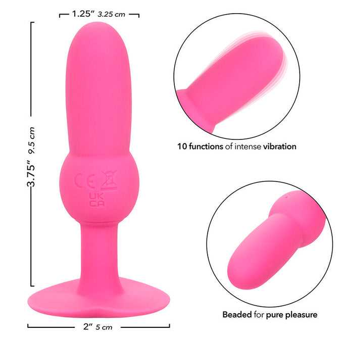 Calexotics – First Time Anal Plug Beaded Probe 10 Vibrations Pink