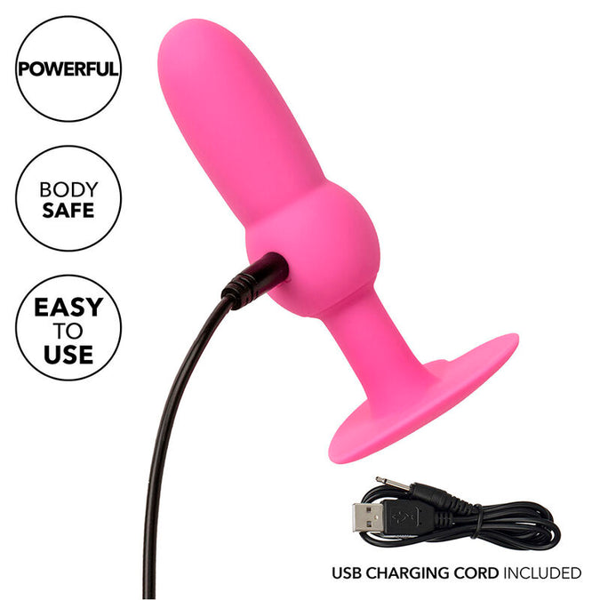 Calexotics – First Time Anal Plug Beaded Probe 10 Vibrations Pink