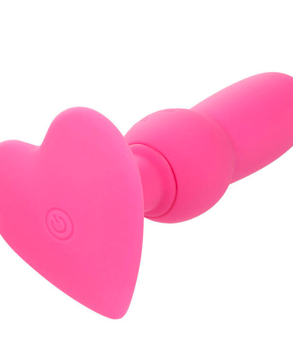 Calexotics – Eerste keer anale plug met kralen en 10 vibratiestanden Roze