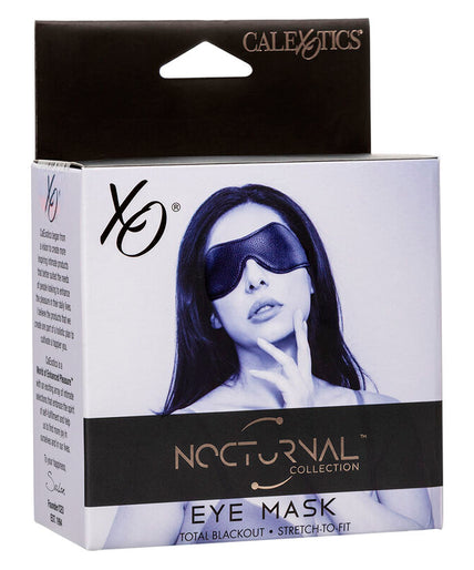 CALEXOTICS - NOCTURNAL EYE MASK PVC LEATHER BLACK