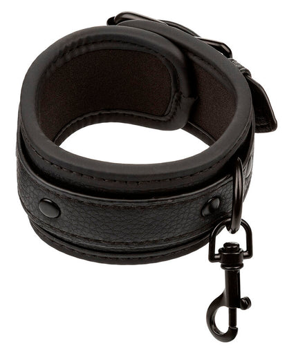 CALEXOTICS - NOCTURNAL ANKLE CUFFS LEATHER ADJUSTABLE BLACK