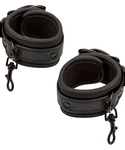 CALEXOTICS - NOCTURNAL BED RESTRAINTS LEATHER ADJUSTABLE BLACK