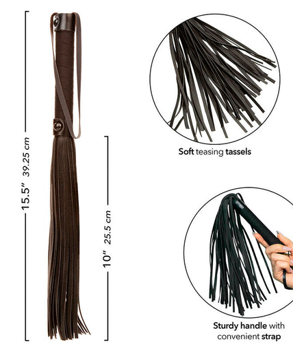 CALEXOTICS - NOCTURNAL FLOGGER LEATHER BLACK