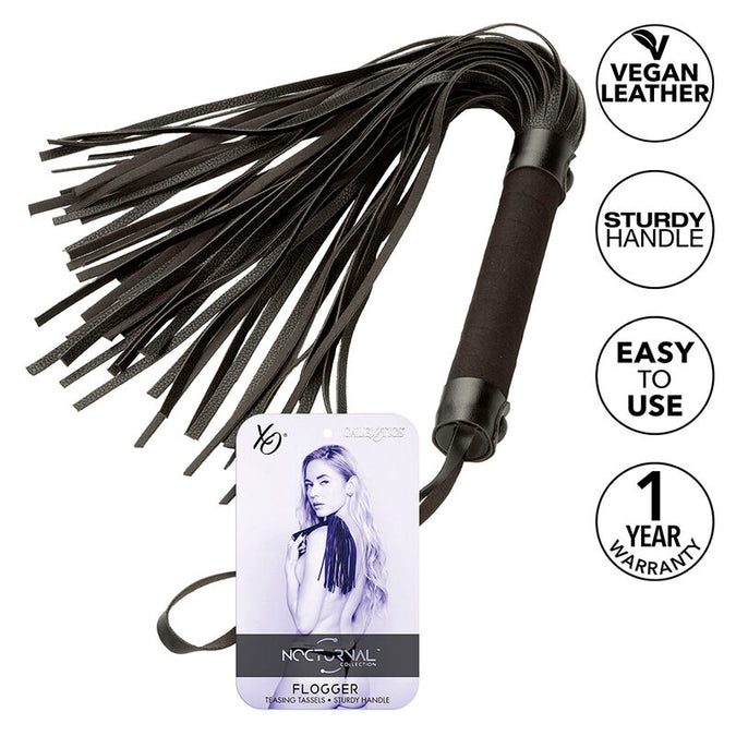 CALEXOTICS - NOCTURNAL FLOGGER LEER ZWART