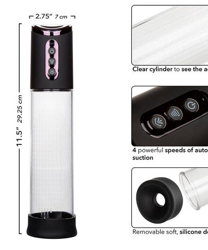 CALEXOTICS - PEAK 4-SPEED SUCTION PUMP BLACK