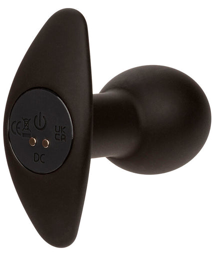 CALEXOTICS - ROCK BOTTOM ANAL PLUG 10 VIBRATIONS SILICONE BLACK