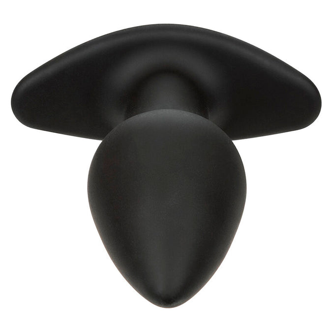 Calexotics – Rock Bottom Perfect Anaalplug met 10 Vibraties, Zwart Siliconen