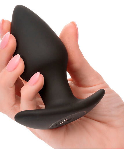 CALEXOTICS - ROCK BOTTOM PERFECT ANAL PLUG 10 VIBRATIONS SILICONE BLACK