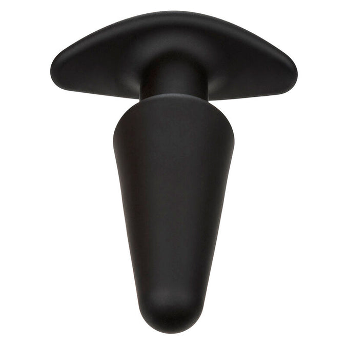 CALEXOTICS - ROCK BOTTOM TAPERED ANAL PLUG 10 VIBRATIES SILICONE ZWART