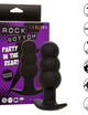 Calexotics – Rock Bottom kralen anale plug met 10 vibraties, siliconen, zwart