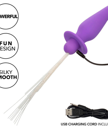 CALEXOTICS - SOUTHERN LIGHTS LIGHT UP ANAL PLUG 10 VIBRATIONS SILICONE PURPLE